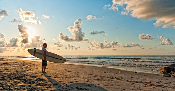 Surfer Sunrise HDR